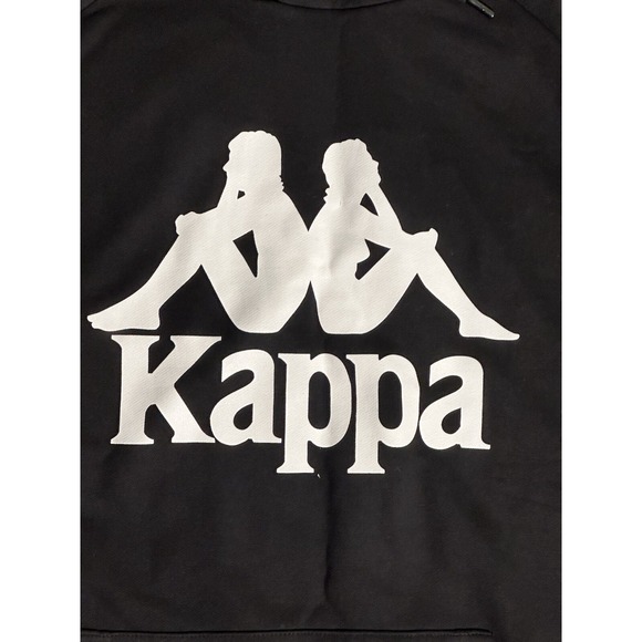 KAPPA Black & White Esmio 2 Logo Hoodie Mens Size XL New Without Tag - Picture 2 of 7